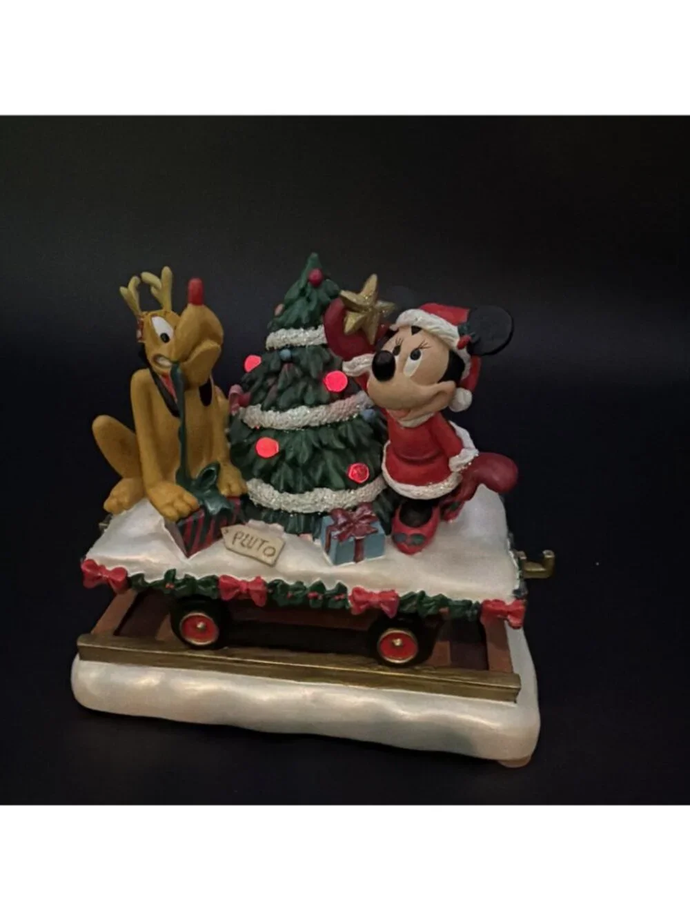 Disney Holiday Express Figurine Christmas Train Mickey Pluto Replacement Works